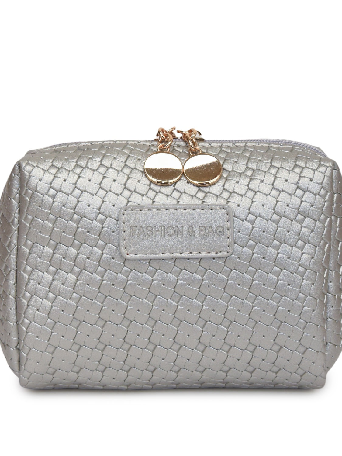 PU Leather Woven Clutch