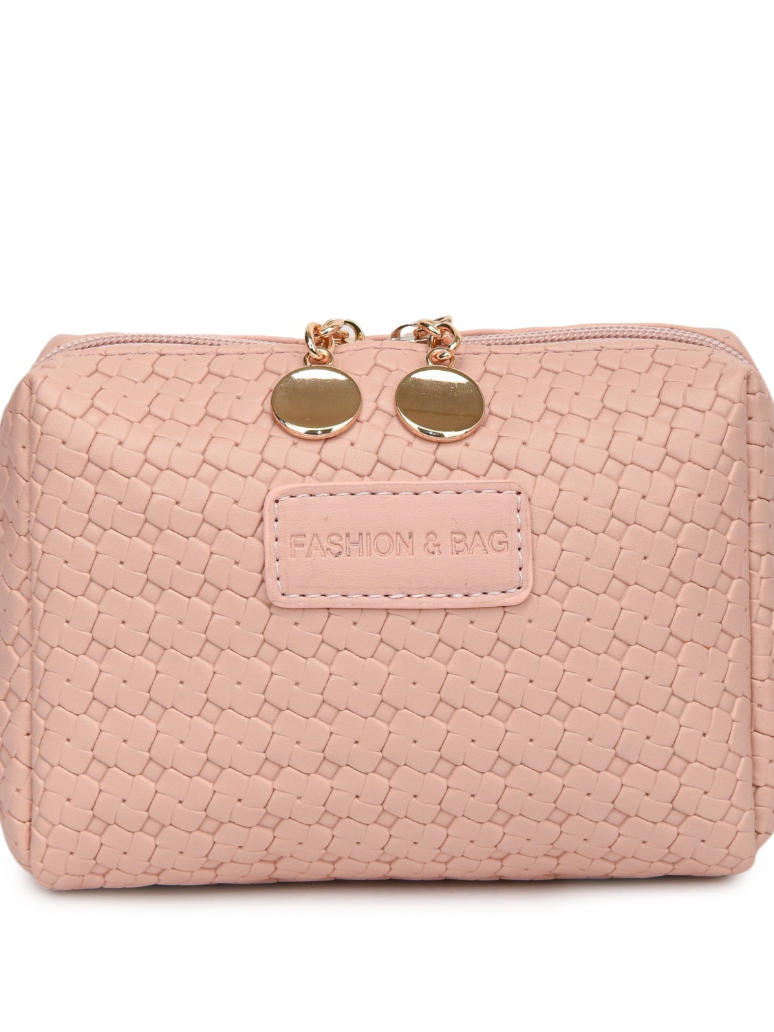 PU Leather Woven Clutch