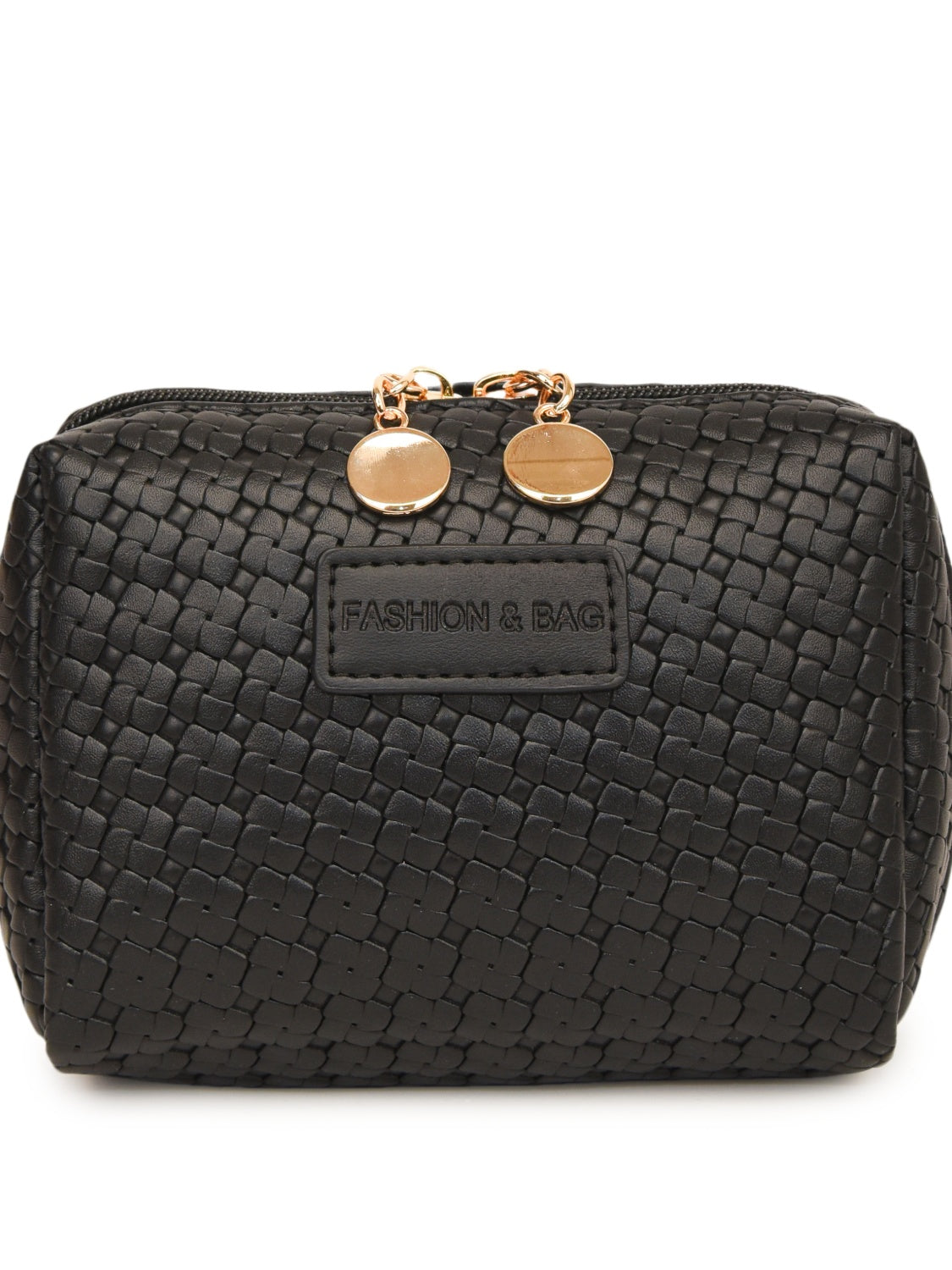 PU Leather Woven Clutch